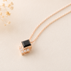Princess Cut Sapphire Pendant, Pendant Necklace Princess Cut Sapphire Pendant, Pendant Necklace