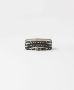 Friendship Words Ring In Sterling Silver, Personalized Powerful Words - Image 11