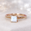 rose gold moonstone ring