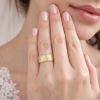 Wide Gold Wood Wedding Ring, 8mm Gold Twig Wedding Band