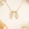 Gold Boy Baby pendant, Child Pendant