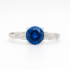 Sapphire Engagement Ring, Leaves Engagement Ring