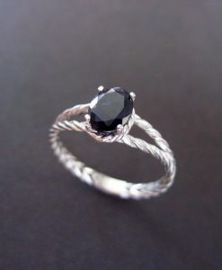 Braided Rope Ring, Iolite Ring