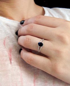 Braided Rope Ring, Iolite Ring