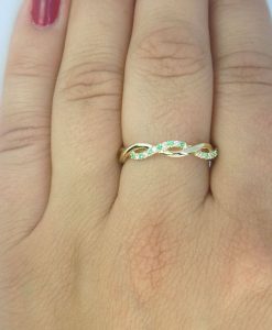 Diamond Emerald Eternity Wedding Band, Emerald Diamond Wedding Band