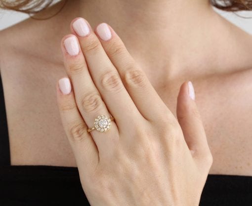 Diamond Engagement Ring, Vintage Engagement Ring