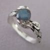 Labradorite Ring, Leaf Ring With Gemstone In Silver