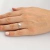 Moissanite Nature Engagement Ring, 14k Solid Gold Nature Inspired Engagement Rings