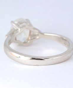 Moonstone engagement ring, Rainbow moonstone ring