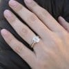 Moonstone Wedding Ring Set, Antique Moonstone Engagement Ring Set