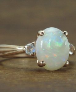 Opal Ring, Vintage Antique Opal Engagement Ring