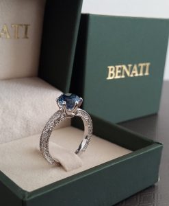 Peridot Leaf Bridal Engagement Ring,  Antique Gemstone Wedding Ring
