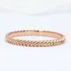 14k rose gold band rope