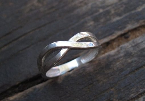 Silver Infinity Ring, Infinity Knot Silver Ring