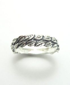 Silver Leaf Ring, Silver Leaves Ring