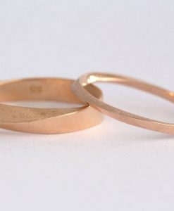 Wedding Band Set, His And Hers Wedding Rings Set