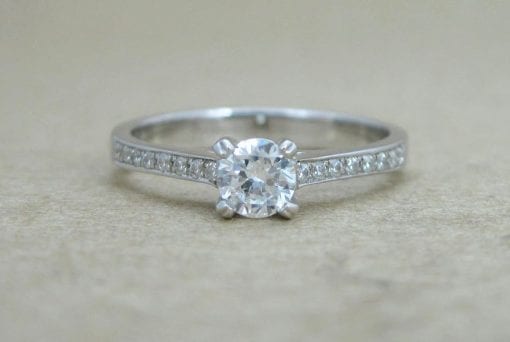Diamond Engagement Ring, Gold Diamond Engagement Ring