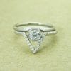 Diamond Engagement Ring, Knot Engagement Ring