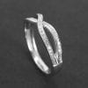 Diamond Infinity Ring, Diamond Infinity Knot Ring