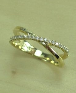 Diamond Infinity Ring, Diamond Infinity Wedding Band