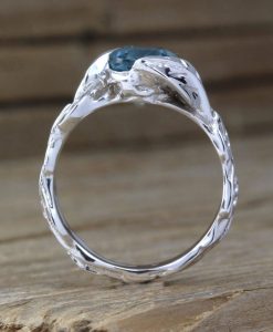 Gold London Blue Topaz Ring, Gemstone Ring - Image 5