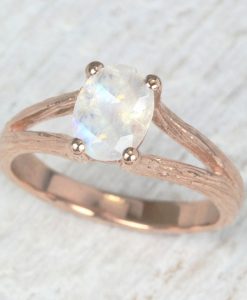Moonstone Engagement Ring, Moonstone Ring - Image 9