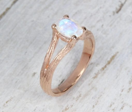 Moonstone Engagement Ring, Moonstone Ring