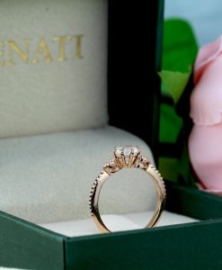Moonstone Engagement Ring Vintage Rose Gold Antique Ring Rainbow Moonstone Ring Promise Anniversary Gift For Christmas - Image 7