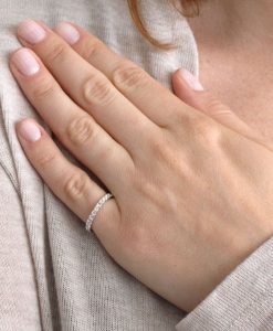 Moonstone Eternity Band, Wedding Band - Image 2