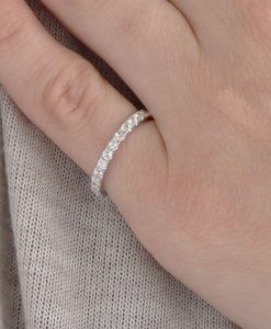 Moonstone Eternity Band, Wedding Band - Image 4