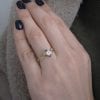 Moonstone Leaf Engagement Ring, Leaf Engagement Ring