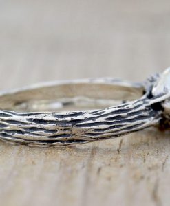 Moonstone Ring, Moonstone Nature Ring - Image 4