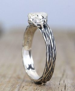 Moonstone Ring, Moonstone Nature Ring - Image 8