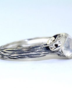 Moonstone Ring, Moonstone Nature Ring - Image 9