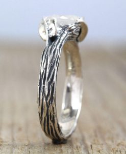 Moonstone Ring, Moonstone Nature Ring - Image 10