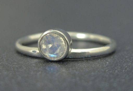 Moonstone Ring, Moonstone Stacking Ring