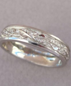 Nature Wedding Band, Wedding Band For Men - Image 2