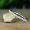 Opal and Moissanite Eternity Band, Eternity 2 mm Band