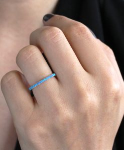 Opal Eternity Band, Opal Ring - Image 4