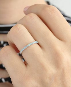 Opal Eternity Band, Opal Ring - Image 7