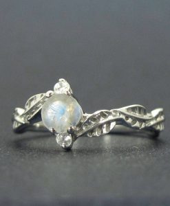 Opal Nature Silver Ring, Flowr ring - Image 7