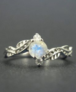 Opal Nature Silver Ring, Flowr ring - Image 8
