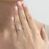Opal Ring, Rose Gold Opal Leaf Engagement Ring