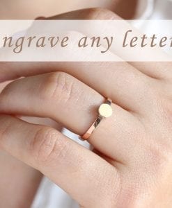 Personalized Letter Ring Engraved Ring Personalized Gold Ring Personalized Name Ring Custom Name Jewelry Custom Initials Ring Stacking Ring