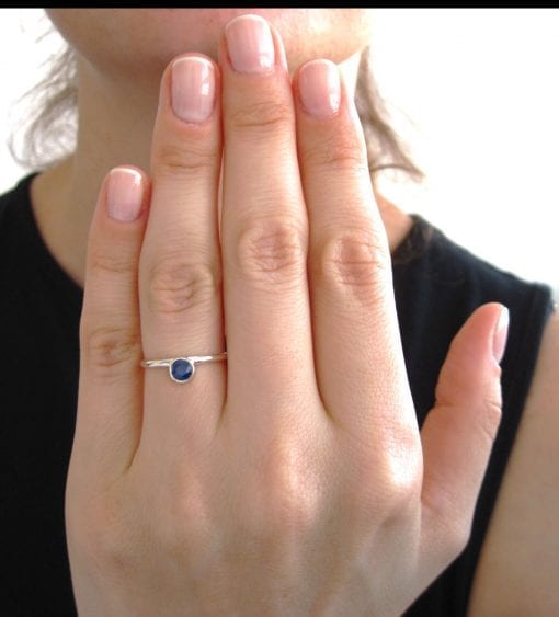 Sapphire Promise Ring, Sapphire Ring