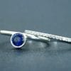 Sapphire Engagement Ring, Sapphire Infinity Ring