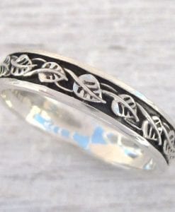 Silver Nature Ring, Leaves Ring