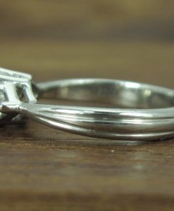 Vintage Rainbow Moonstone Engagement Ring, Antique Moonstone Anniversary Ring - Image 5