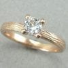 Diamond Leaves Engagement Ring, Leaf Engagement Ring