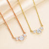 Three Stone Diamond Necklace – 0.70 CT